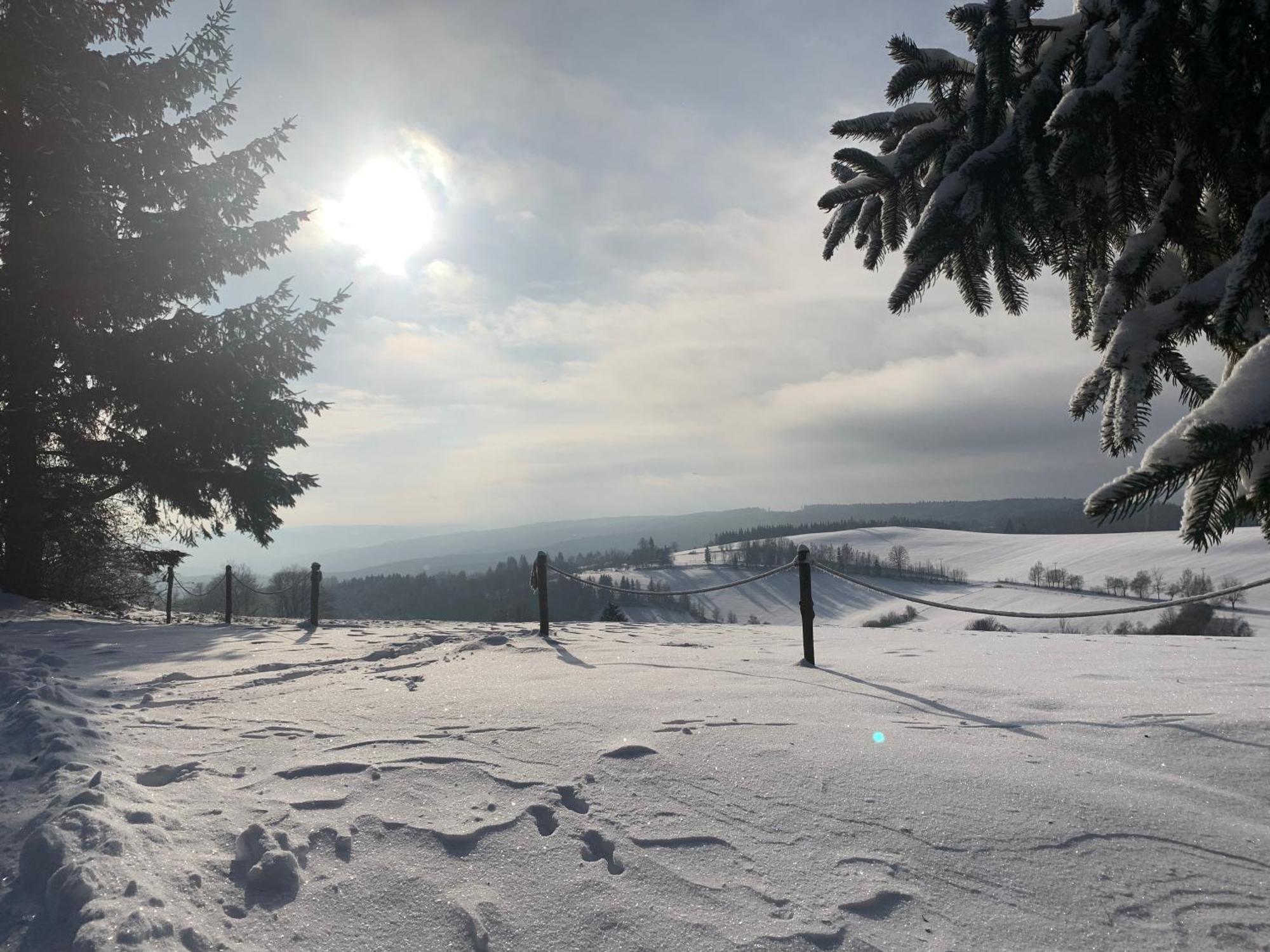Restaurace A Penzion Gansberg Cotkytle Zewnętrze zdjęcie